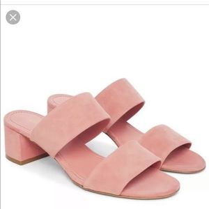Mansur Gavriel Suede Sandal Coral 38